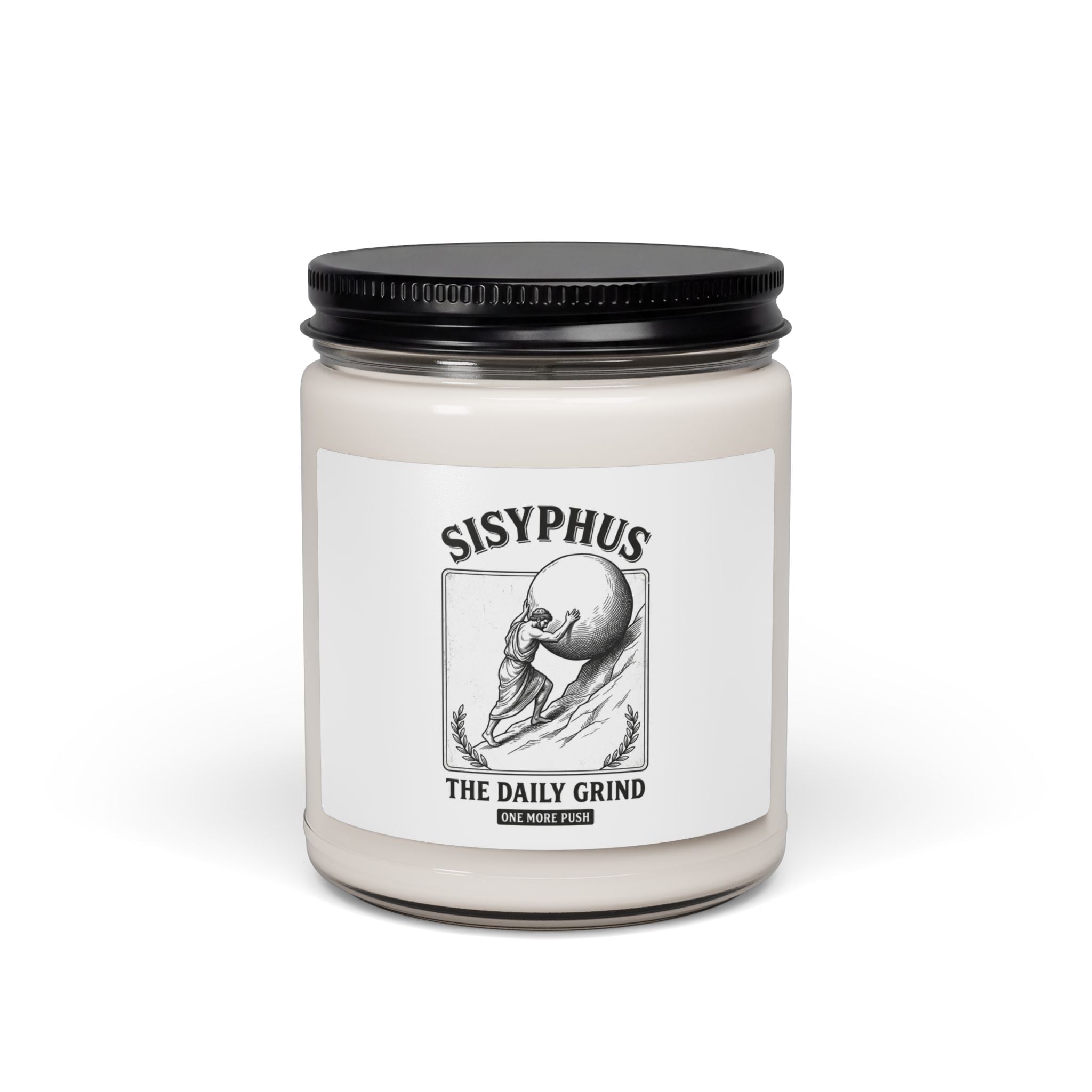 Sisyphus The Daily Grind Candle, Greek Mythology, Mythcore Soy Jar - Velqono