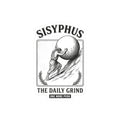 Sisyphus The Daily Grind Kiss-Cut Stickers | Mythcore Greek Mythology - Velqono
