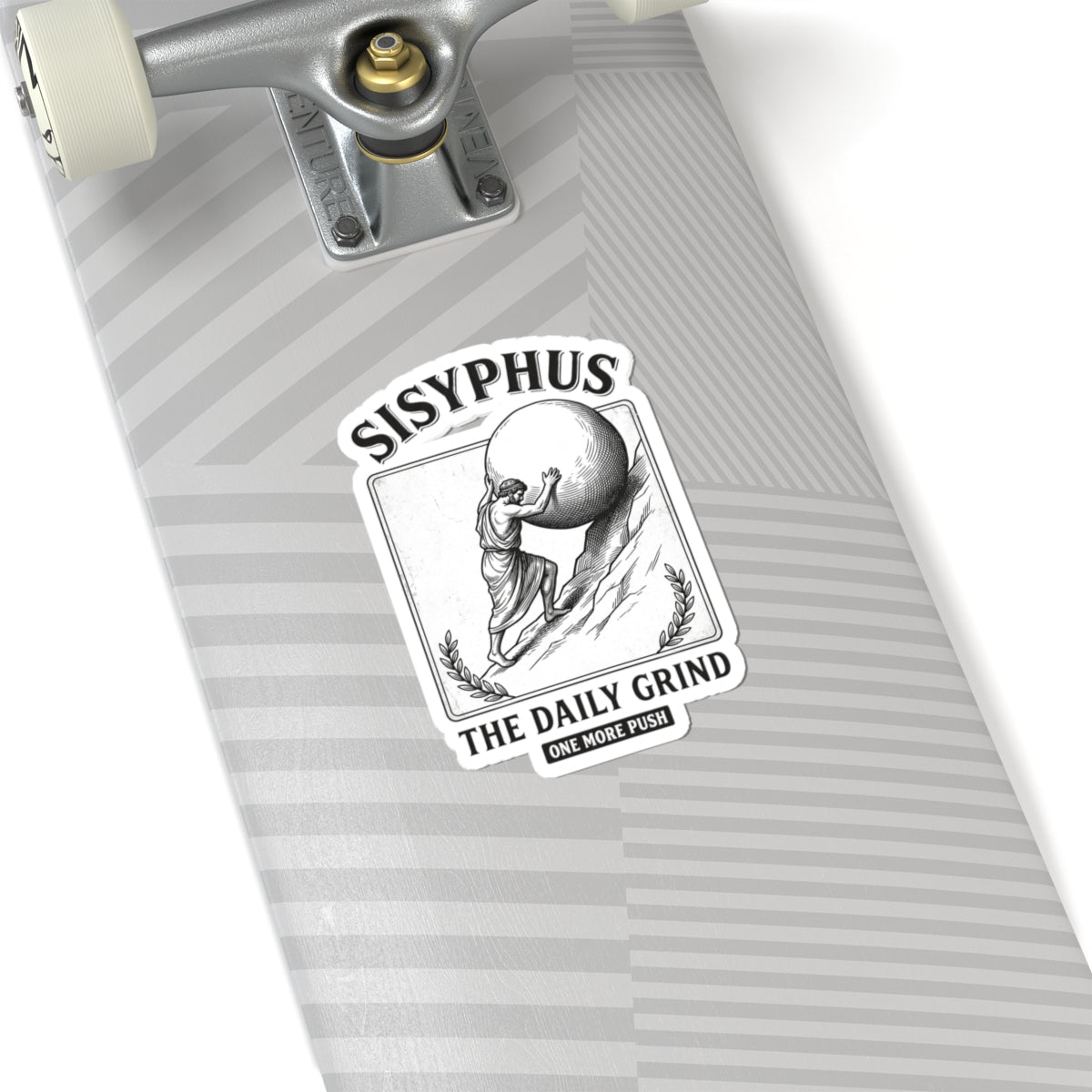 Sisyphus The Daily Grind Kiss-Cut Stickers | Mythcore Greek Mythology - Velqono