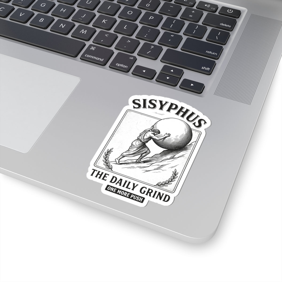 Sisyphus The Daily Grind Kiss-Cut Stickers | Mythcore Greek Mythology - Velqono