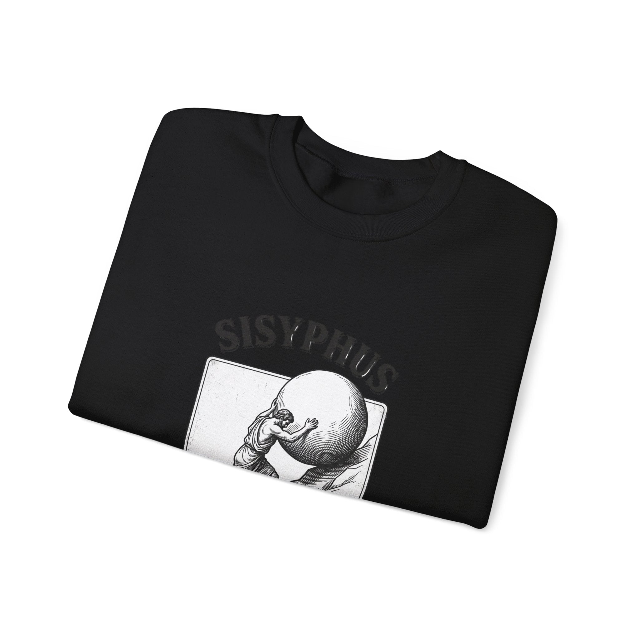Sisyphus The Daily Grind Sweatshirt | Greek Mythology, Mythcore - Velqono