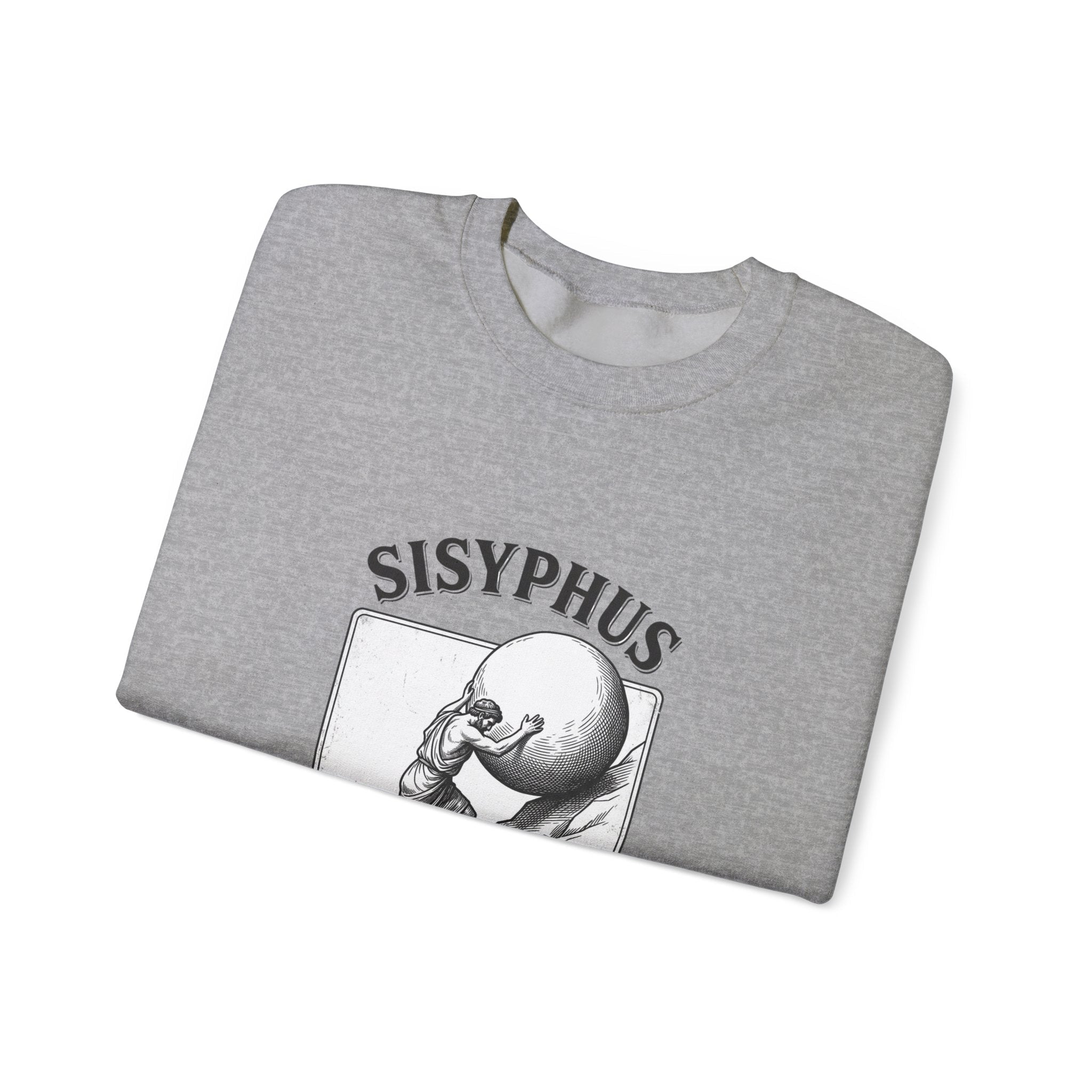Sisyphus The Daily Grind Sweatshirt | Greek Mythology, Mythcore - Velqono
