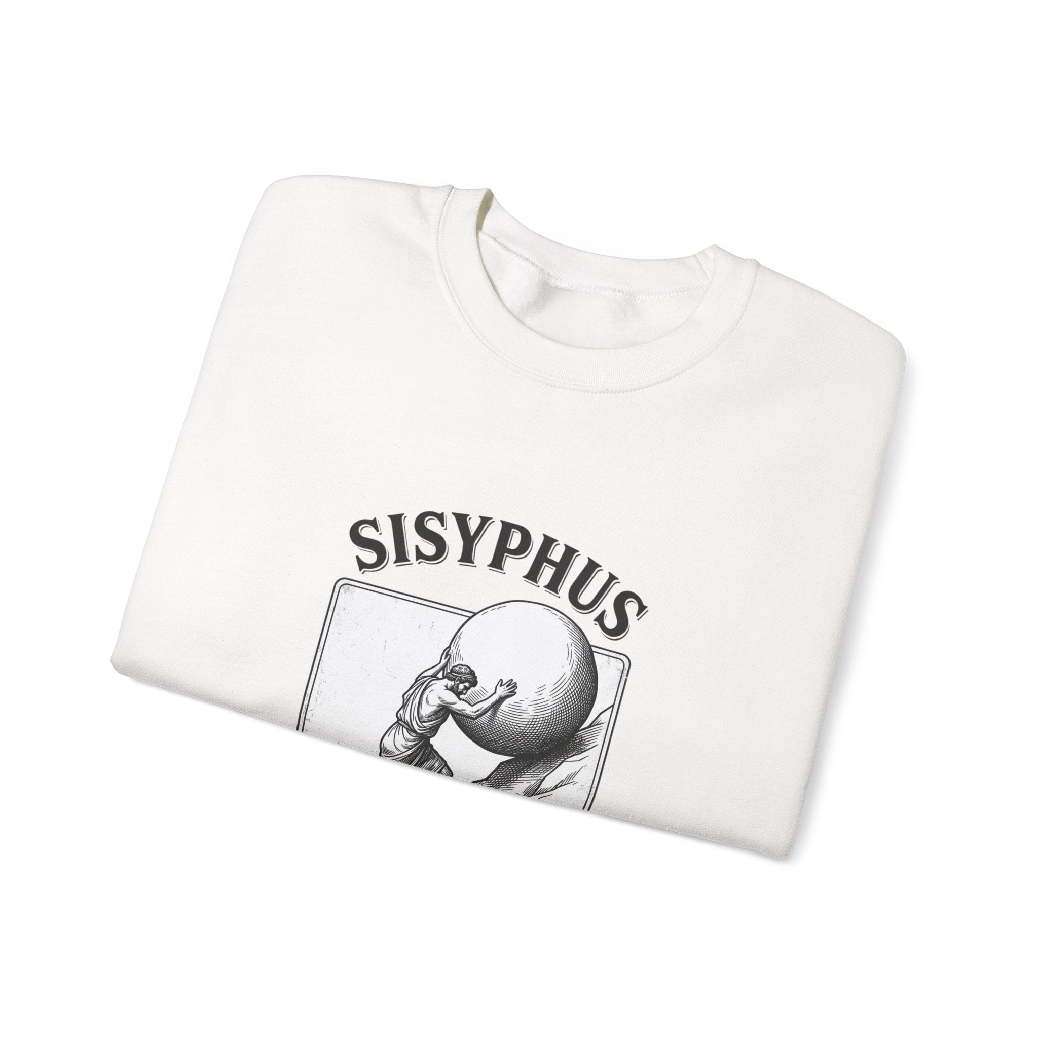 Sisyphus The Daily Grind Sweatshirt | Greek Mythology, Mythcore - Velqono