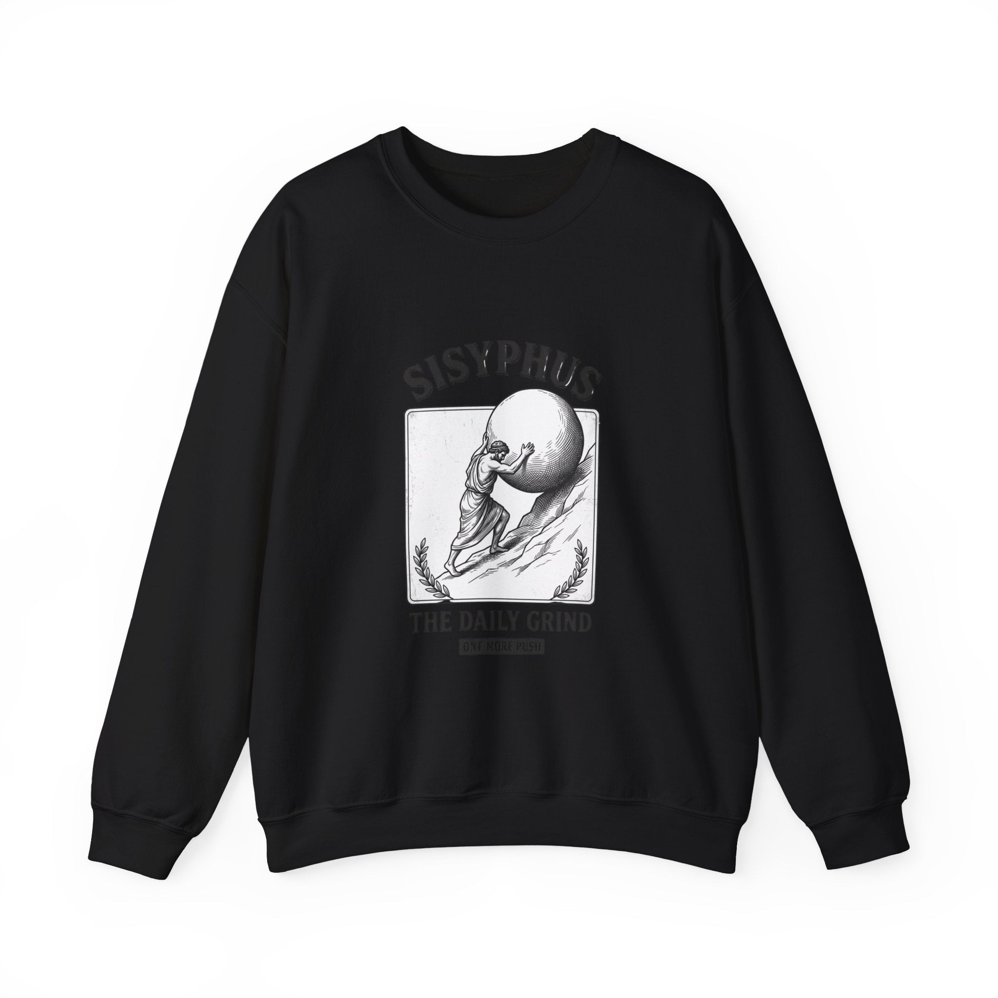 Sisyphus The Daily Grind Sweatshirt | Greek Mythology, Mythcore - Velqono