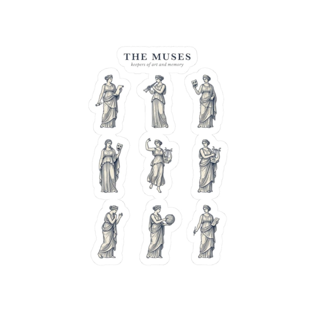 The Muses classical statue stickers | Greek mythology, mythcore kiss-cut - Velqono