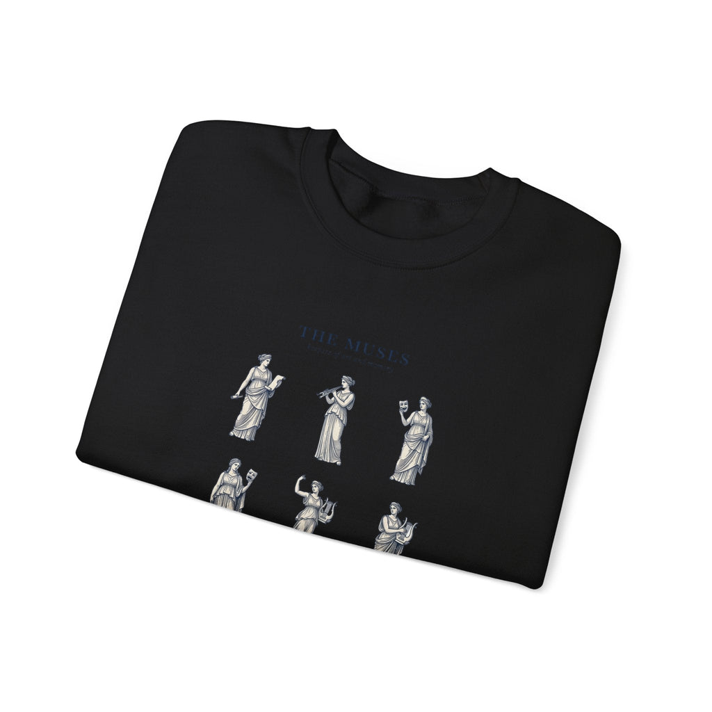 The Muses Crewneck Sweatshirt | Greek Mythology, Mythcore, Classical Art - Velqono