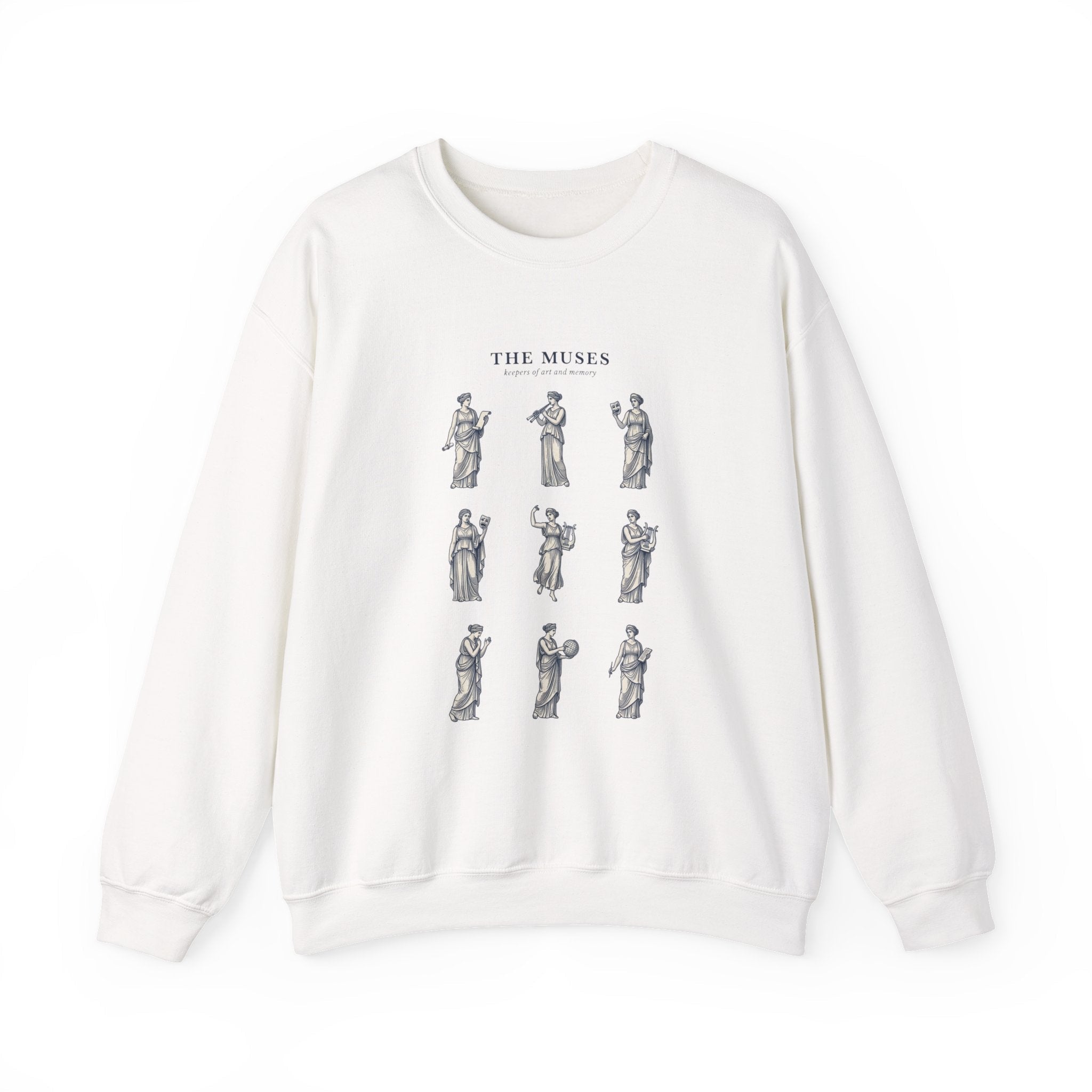 The Muses Crewneck Sweatshirt | Greek Mythology, Mythcore, Classical Art - Velqono