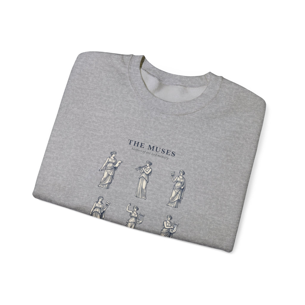 The Muses Crewneck Sweatshirt | Greek Mythology, Mythcore, Classical Art - Velqono