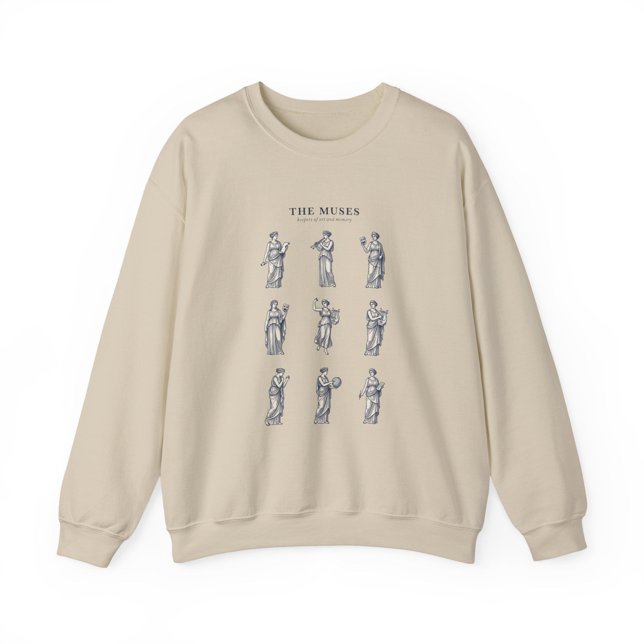 The Muses Crewneck Sweatshirt | Greek Mythology, Mythcore, Classical Art - Velqono