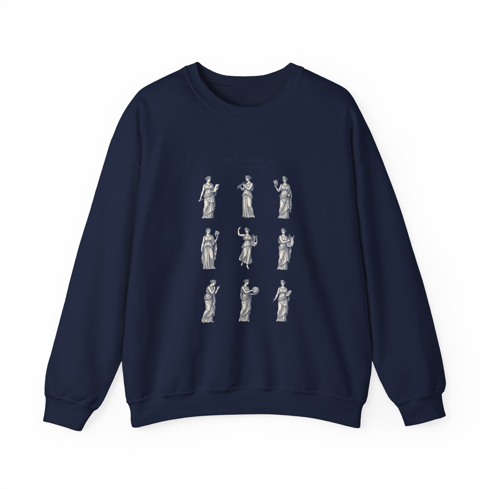 The Muses Crewneck Sweatshirt | Greek Mythology, Mythcore, Classical Art - Velqono