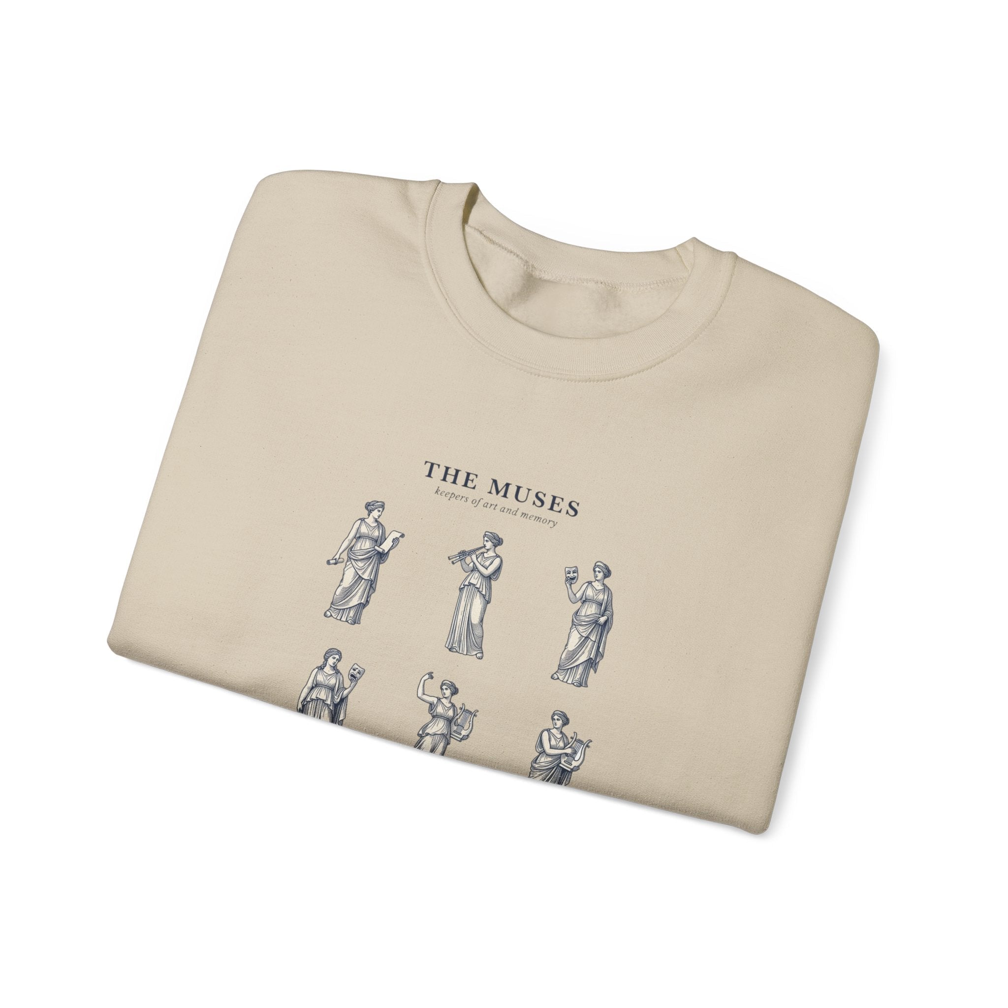 The Muses Crewneck Sweatshirt | Greek Mythology, Mythcore, Classical Art - Velqono
