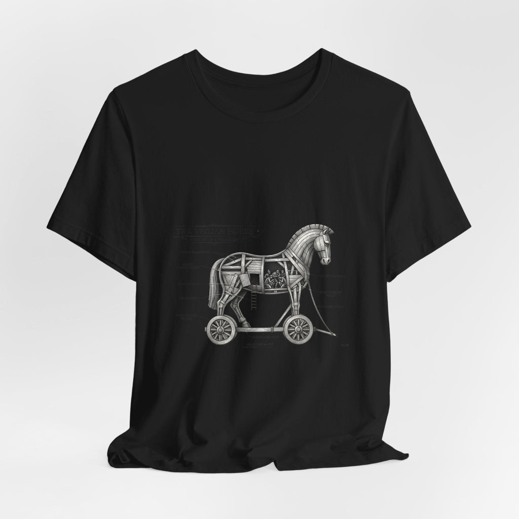 Trojan Horse Diagram Tee | Greek Mythology, Mythcore - Velqono