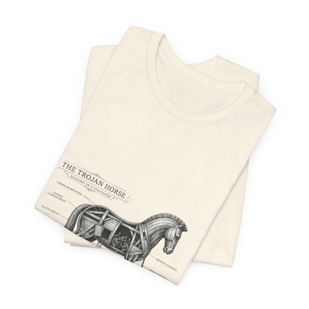 Trojan Horse Diagram Tee | Greek Mythology, Mythcore - Velqono