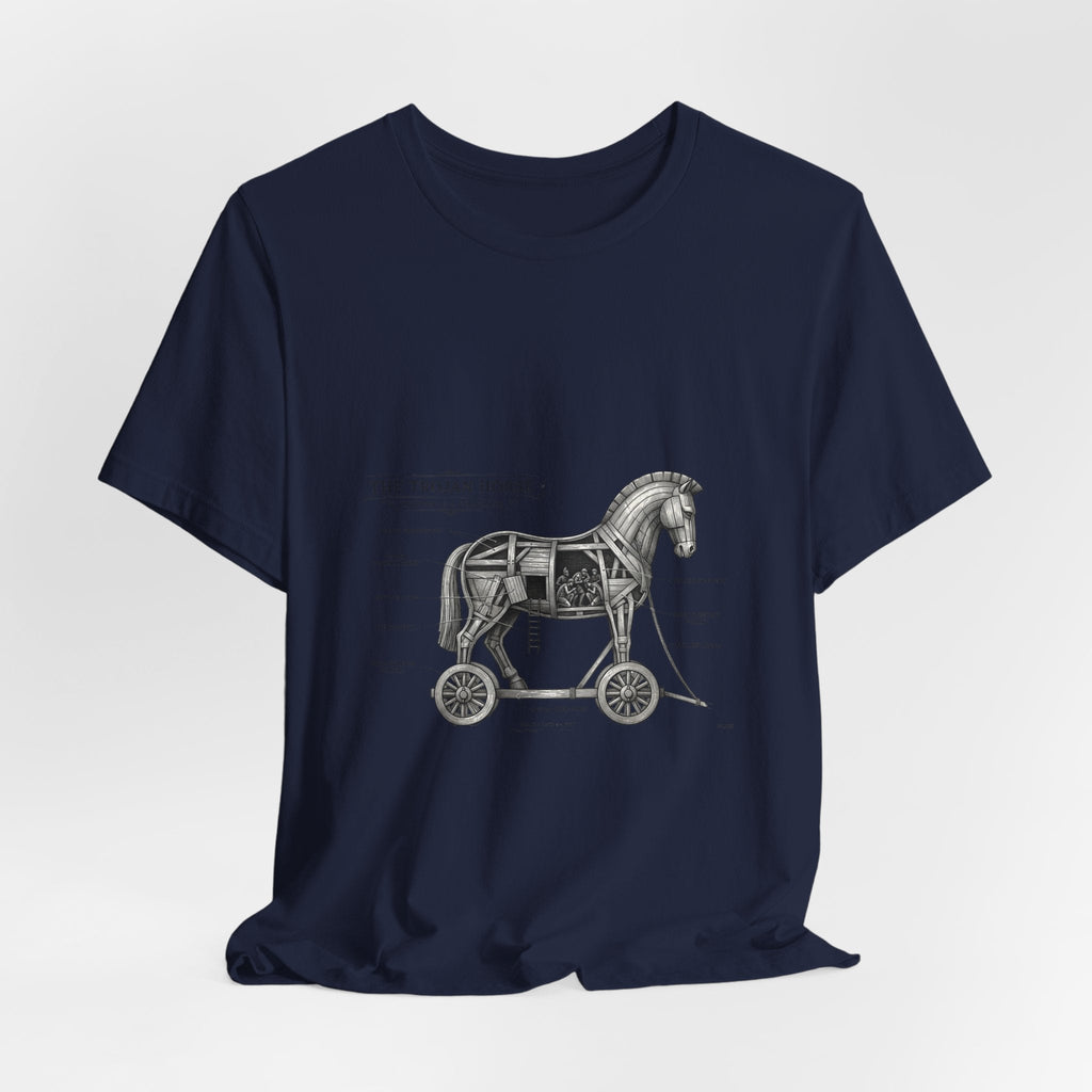 Trojan Horse Diagram Tee | Greek Mythology, Mythcore - Velqono