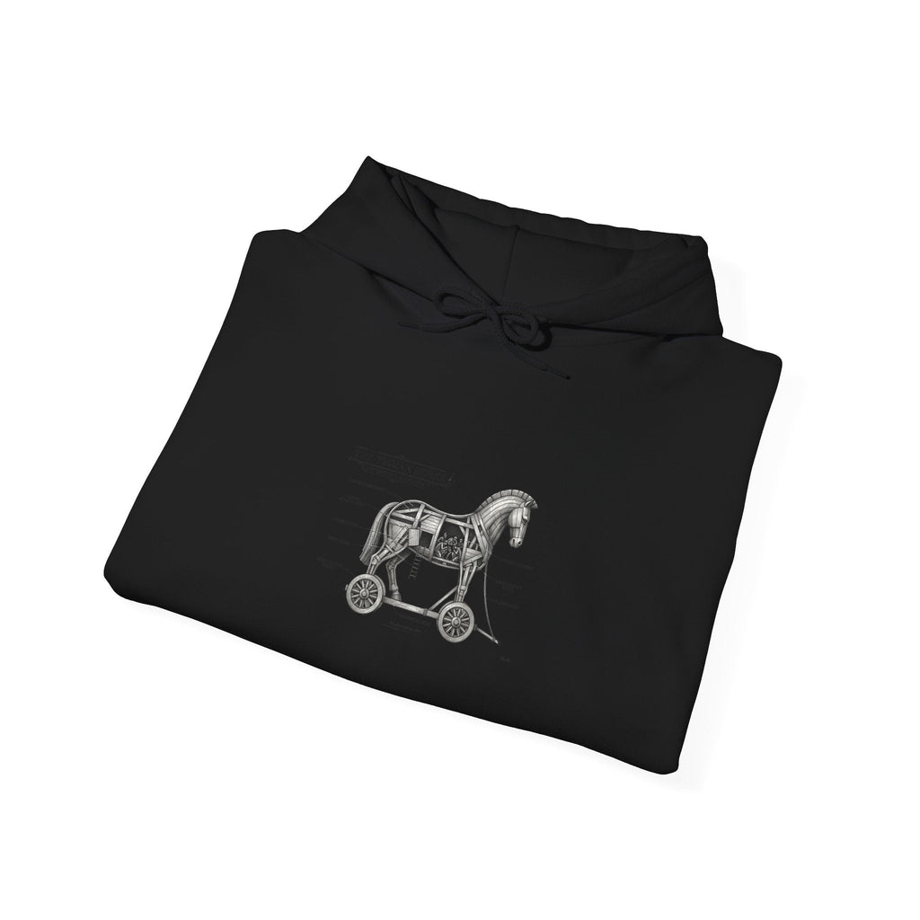 Trojan Horse Illustration Hoodie | Greek Mythology, Mythcore - Velqono