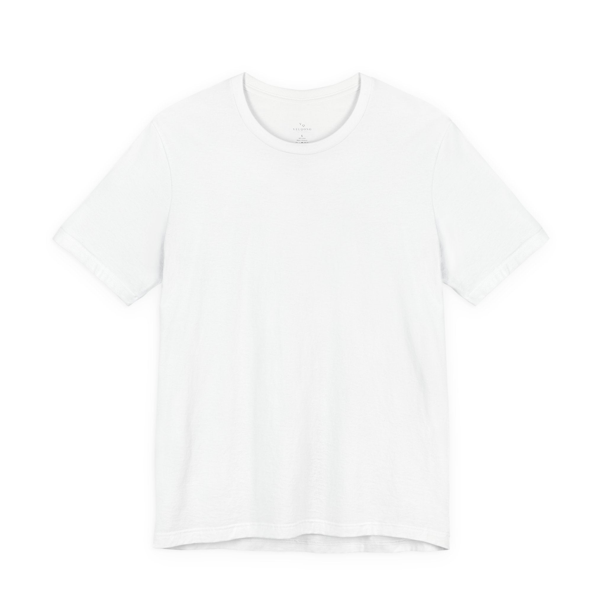 White t-shirt on a white background