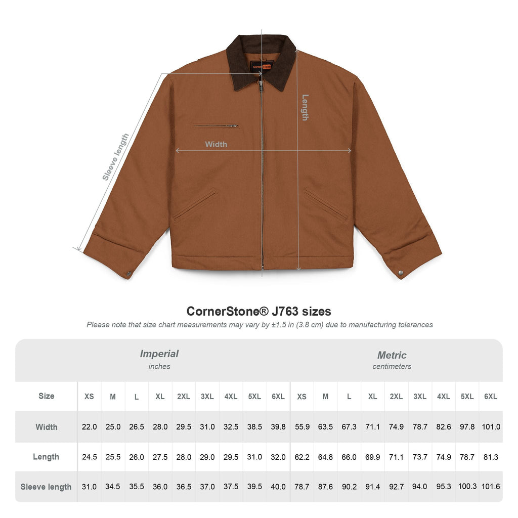 Work Jacket — Black Duck Cloth Jacket with Minimal V Logo - Velqono