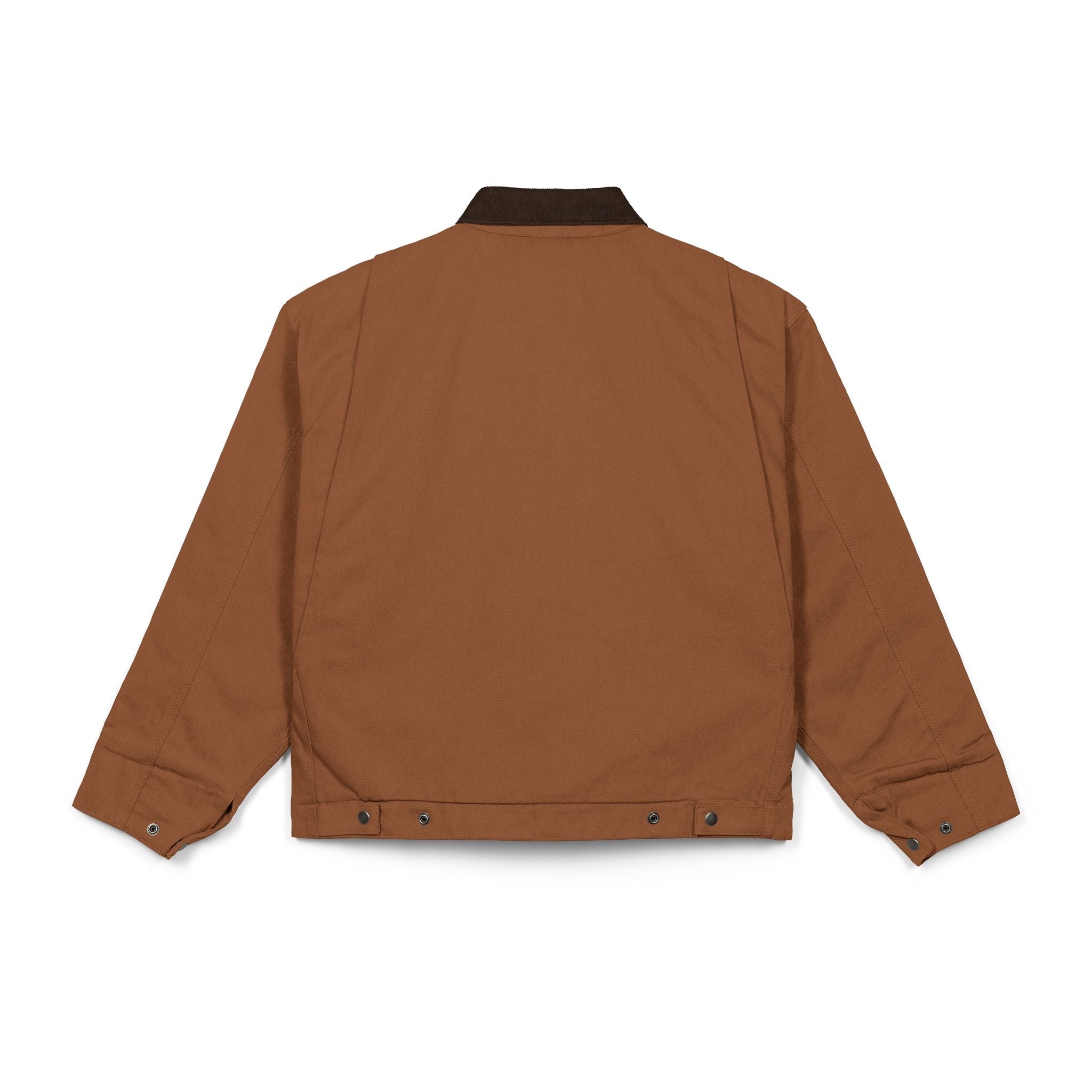 Work Jacket — Black Duck Cloth Jacket with Minimal V Logo - Velqono