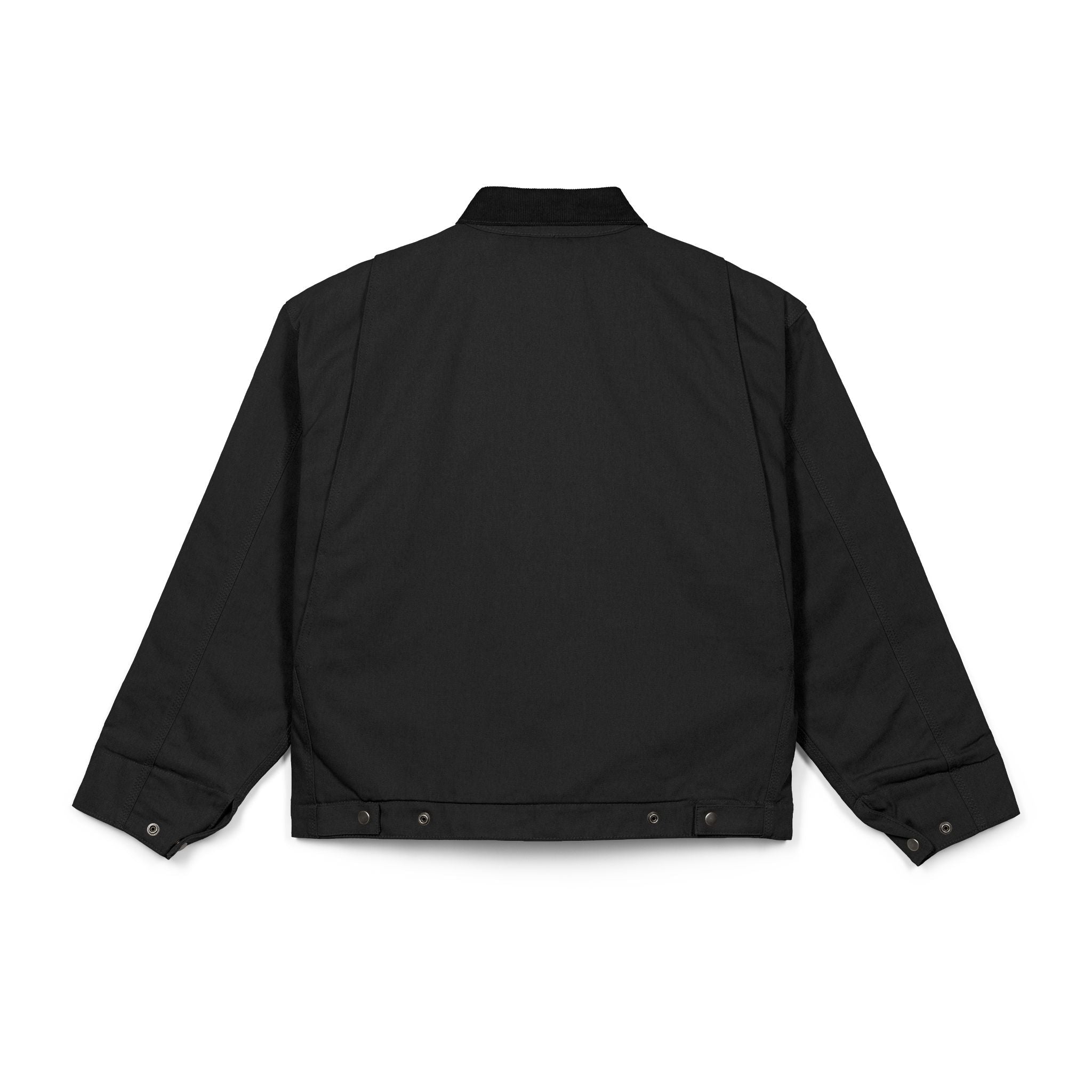 Work Jacket — Black Duck Cloth Jacket with Minimal V Logo - Velqono