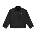 Work Jacket — Black Duck Cloth Jacket with Minimal V Logo - Velqono