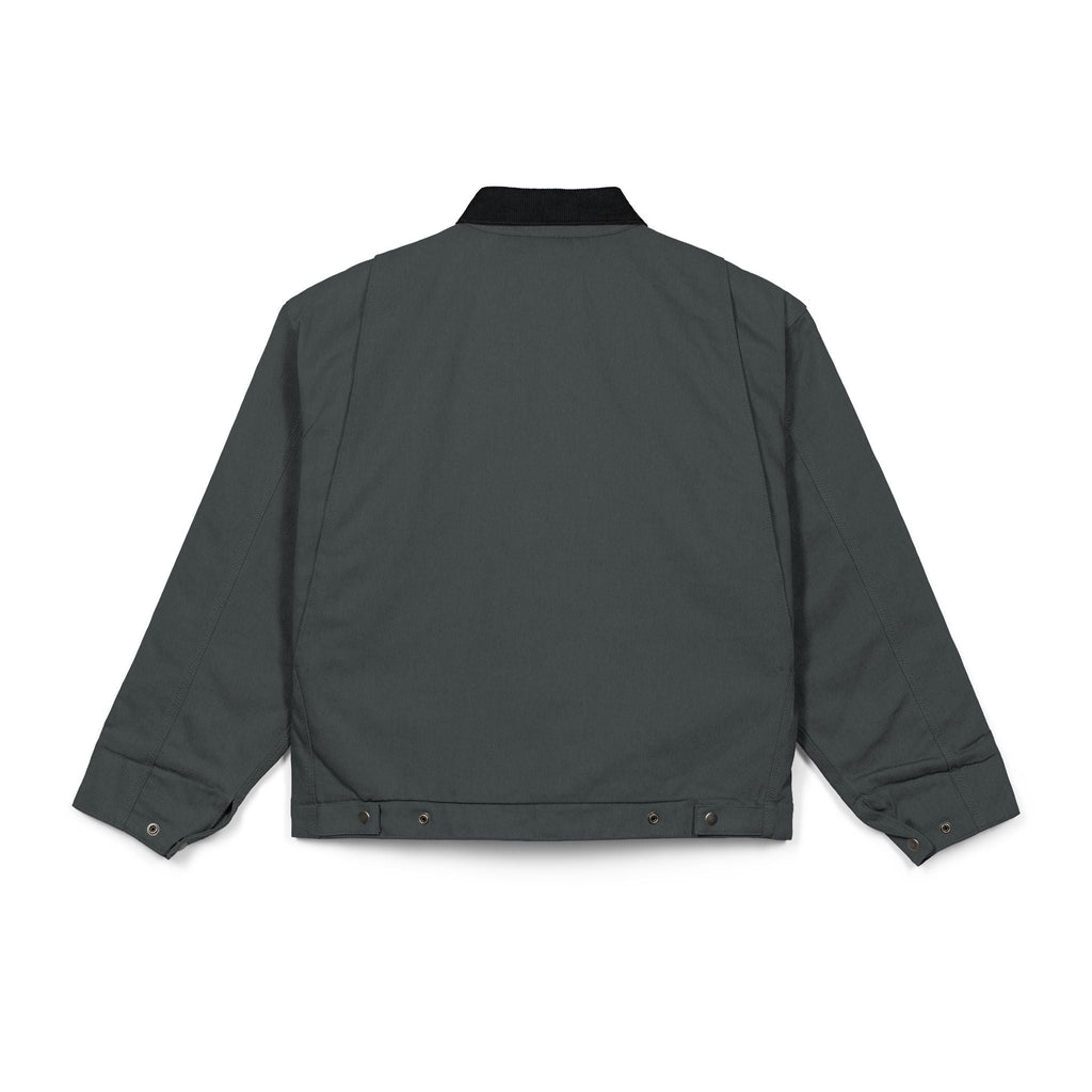 Work Jacket — Black Duck Cloth Jacket with Minimal V Logo - Velqono